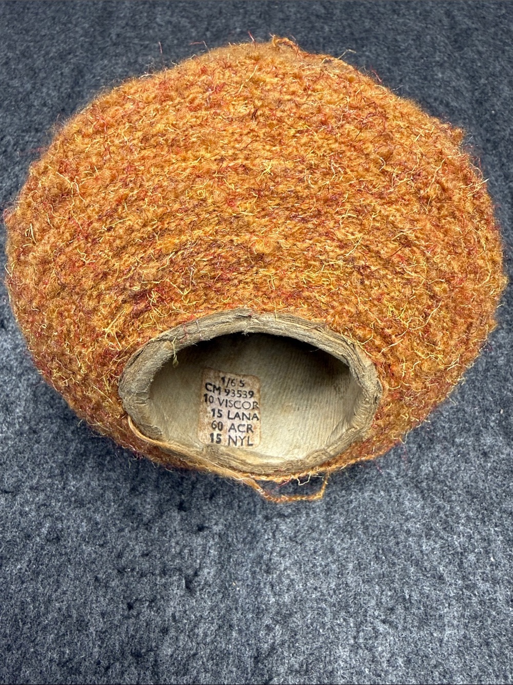 Italian Mohair Yarn Cone in Mustard Yellow - Craft & Knit Supply - Picture 2 of 10